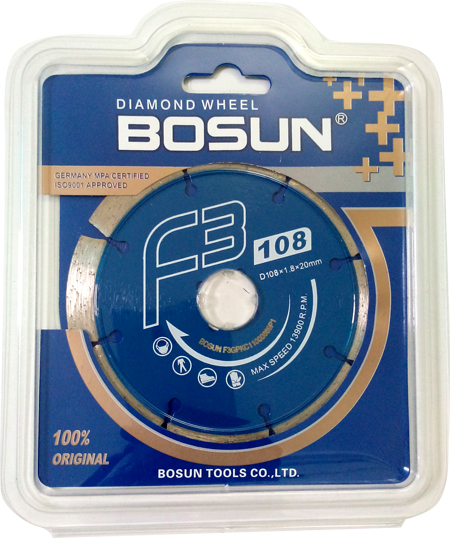 Lưỡi cắt Gạch, Bê Tông F3GP Bosun (108mmx1.8mmx20mm)